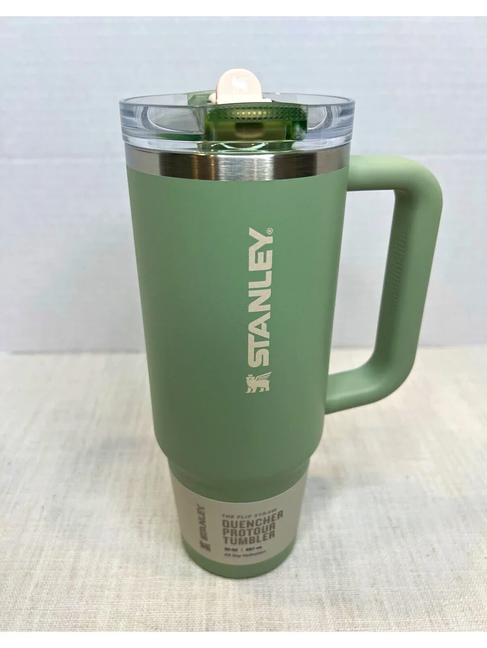 Stanley Quencher ProTour Tumbler w/ Handle Lid Straw | 30 oz Lichen